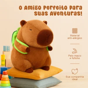 Pelúcia Capivara Criativo Confortável Seguro Alta Qualidade - Imagem 5