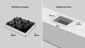 Cooktop 4 Bocas Preto com Mesa de Vidro Atlas U Top Bivolt - Imagem 6