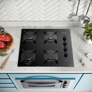 Cooktop 4 Bocas Preto com Mesa de Vidro Atlas U Top Bivolt - Imagem 5