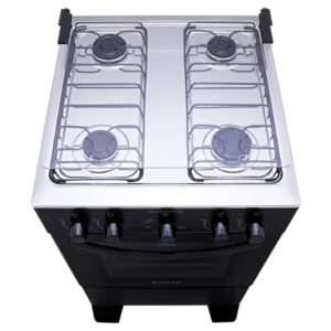 Fogão 4 Bocas Atlas Coliseum Plus com Mesa de Inox e Acendimento Manual Preto - Imagem 5