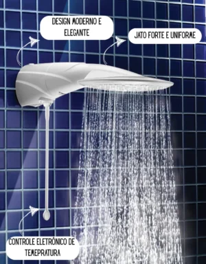 Chuveiro Ducha Advanced Turbo Eletrônica Lorenzetti 7500w Branco 7500W 220V - Imagem 3
