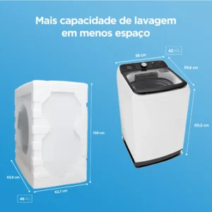 Máquina de Lavar Roupas 13kg Midea MA512W130A/WK-05 220V - Imagem 10