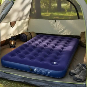 Colchão Inflável Casal Com Inflador Acoplado Camping Mor - Imagem 2