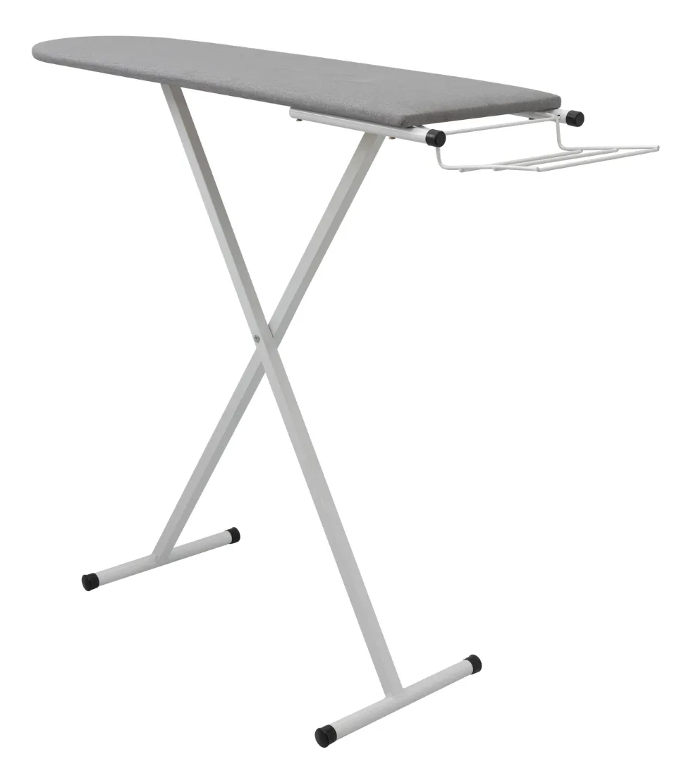 89820feeb289eaf5930c0dd593ac57cf.webp Tabua De Passar Roupa Reforçada Com Porta Ferro 3 Alturas Cor Branco - Imagem 1