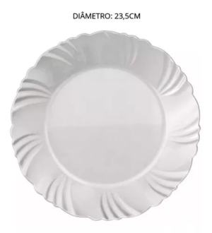 Prato Fundo Petala Vidro Branco Duralex Nadir - Imagem 2