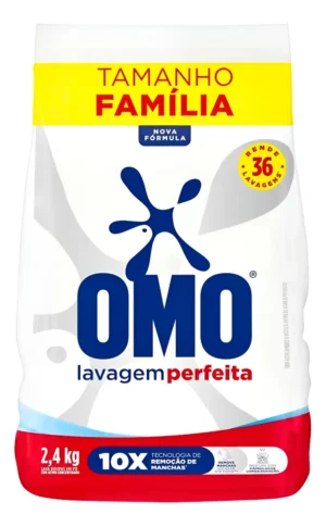 Omo Sabão Em Pó Lavagem Perfeita Ativo Concentrado 2,4kg