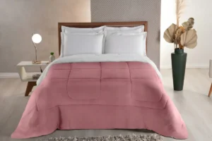 Edredom Cobertor Casal Queen Grosso Macio Cor Rose - Imagem 3