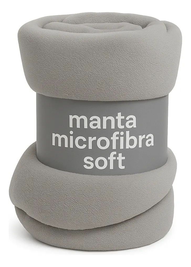 d63bede52cabf02fd6ceee96562b5b79.webp Coberta Manta Soft Solteiro 1,80m x 2,00m Microfibra Anti-alérgica Caqui - Imagem 1