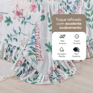 Colcha Premium Queen 3 Peças Percal 400 Fios Toque Macio - Imagem 3