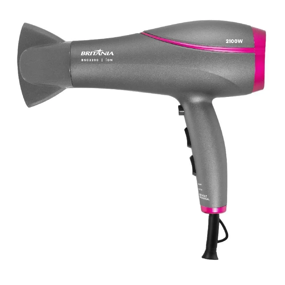 d9b8d6fd22deaeb3337dba3160cf88e3.webp Secador De Cabelos Britânia Bivolt 2100W Bsc2200 - Imagem 1