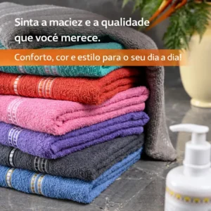 Toalha De Banho 1.20m x 65cm algodão - Imagem 3