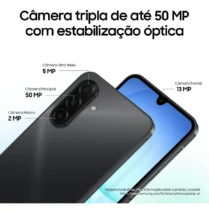 Smartphone Samsung Galaxy A17 256GB 8GB RAM Preto 6,7" Câm. Tripla + Selfie 13MP - Imagem 6