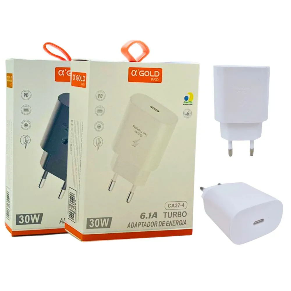 11530b52c38c261ac6ab1a926985d7f1.png Fonte Carregadora USB-C Turbo 30w entrada Tipo C CA37-4 (somente fonte) - Imagem 1
