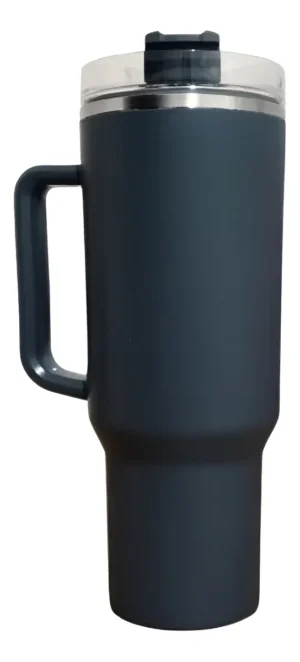 Copo Térmico 1200Ml com Canudo Cinza