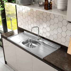 Pia Plus 120x53 0823 Cuba Inox com furo - Ghelplus - Imagem 2
