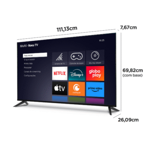 Multi Roku TV 50" Smart com imagem 4K 4 HDMI 2 USB compatível com Alexa e Google Home - TL059M - Imagem 5