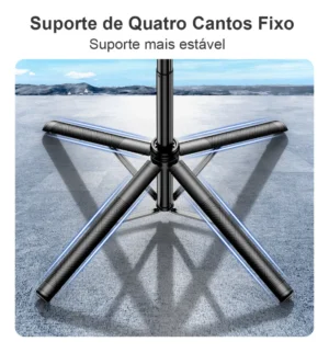 Tripé Bastão de Selfie para Celular e Câmera Universal A'Gold SLF-24 Altura até 180 cm, Controle Bluetooth e Rotação 360 - Imagem 4