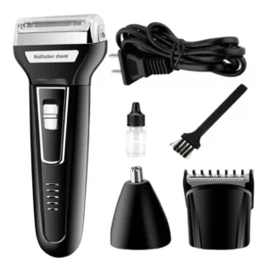 Barbeador E Cortador De Cabelo Kemei 3 em 1 Km-6558 Preto Bivolt - Imagem 2
