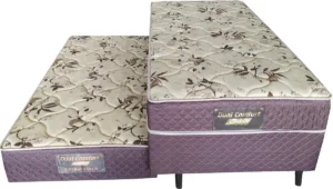 Conjugado Gazin Dual Ccomfort Com Cama Auxiliar Marrom 88x188x46cm - Imagem 3