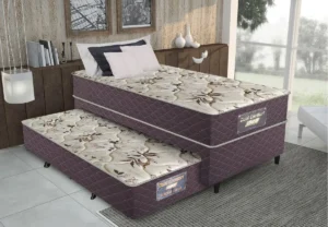 Conjugado Gazin Dual Ccomfort Com Cama Auxiliar Marrom 88x188x46cm