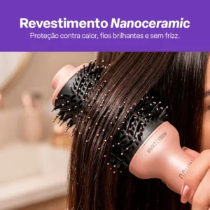 Escova Secadora Nanoceramic Glass Rose Multi - Eb200  Bivolt - Imagem 4