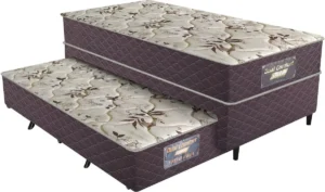 Conjugado Gazin Dual Ccomfort Com Cama Auxiliar Marrom 88x188x46cm - Imagem 2