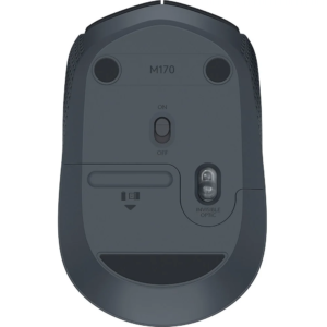 Mouse sem fio Logitech M170 Preto com Grafite - Imagem 4