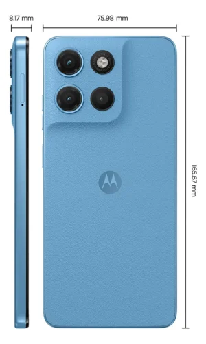 Smartphone Motorola Moto G17 Azul 4g - 256gb 12gb (4gb Ram + 8gb Ram Boost) Camera 50mp Sony Lytia 600, Tela Fhd+ 60hz - Imagem 2