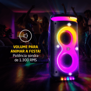Caixa de Som Torre PULSEBOX 3 1300W Bluetooth Pulse - SP519 - Imagem 2