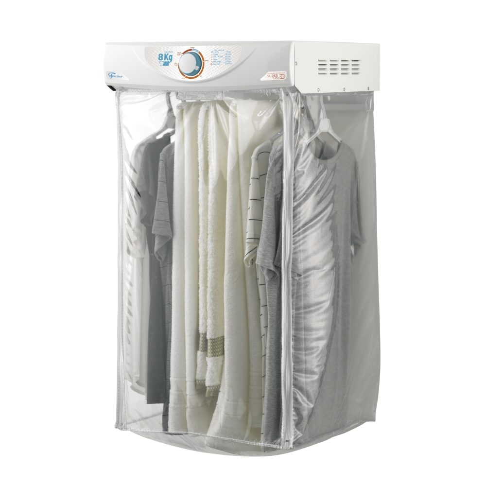 10f0066dd311358054e3424a62dddd1f.jpg Secadora de Roupas Fischer SuperCiclo 8Kg com 6 Cabides e Timer Branco - Imagem 1