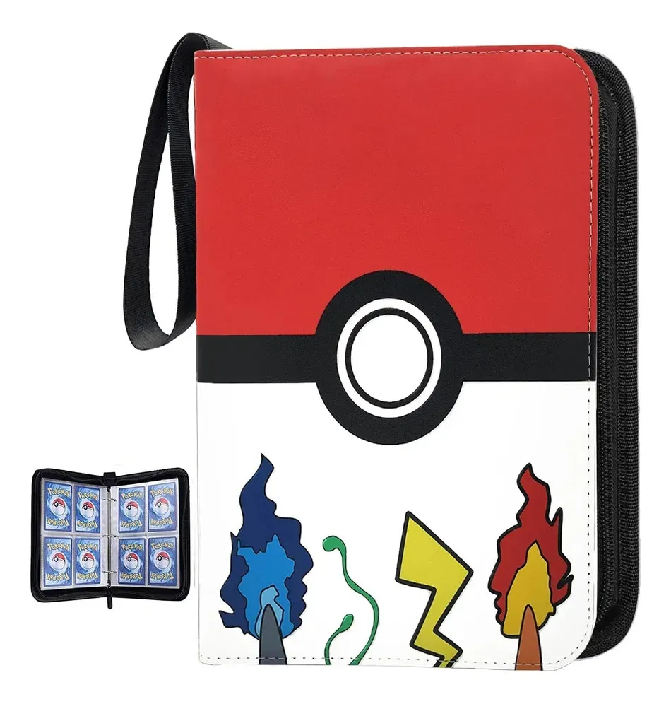 1a5c0a0b304f0bd4f76b1a63b1b1160e.webp Álbum Colecionador De Cartas Pokémon Organizador 400 Cartas - Imagem 1