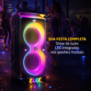 Caixa de Som Torre PULSEBOX 3 1300W Bluetooth Pulse - SP519 - Imagem 9