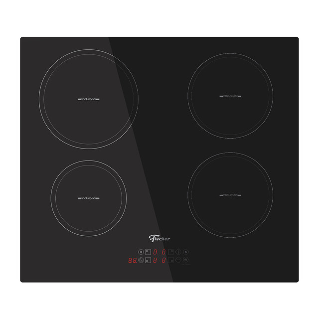 2a36d4b7419cdf1f7688b7ec4beb5edc.jpg Cooktop Fischer 4 Bocas por Indução Mesa Vitroceramica Touch - Imagem 1