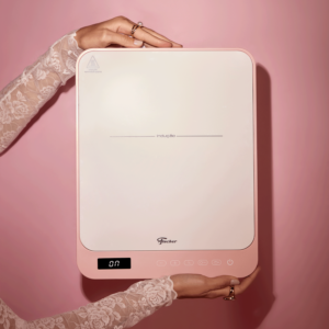 Cooktop de Indução Fischer 1 Boca Cor Rosa Bivolt Touch Screen Portátil - Imagem 3