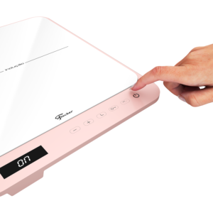 Cooktop de Indução Fischer 1 Boca Cor Rosa Bivolt Touch Screen Portátil - Imagem 6