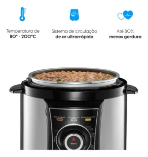 Panela De Pressão Elétrica Elgin 4 Litros Segura 840w Preto - Imagem 4