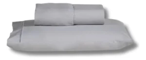 Lençol Solteirão Solteiro King 2 Pçs 2,03m X 0,98cm Cor Cinza Algodão
