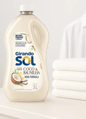 Lava Roupa Líquido GIRANDO SOL Coco 3L - Imagem 2