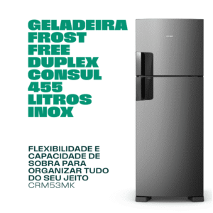 Geladeira Frost Free Duplex Consul 455 Litros Inox CRM53MKBNA INOX 220V - Imagem 8