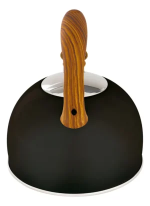 Chaleira Wood 2,5 Litros Preta Em Aço Inoxidável Mor Cor Preto - Imagem 4