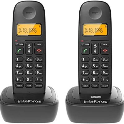 Telefone Sem Fio Intelbras TS 2512 Identificador de Chamadas, Preto
