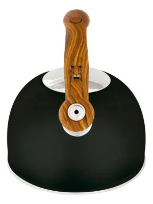 Chaleira Wood 2,5 Litros Preta Em Aço Inoxidável Mor Cor Preto - Imagem 3
