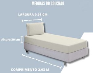 Lençol Solteirão Solteiro King 2 Pçs 2,03m X 0,98cm Cor Azul Algodão - Imagem 2