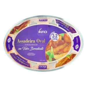 Assadeira de Vidro Oval Ikinci 3,2L - Imagem 2