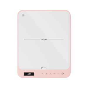 Cooktop de Indução Fischer 1 Boca Cor Rosa Bivolt Touch Screen Portátil