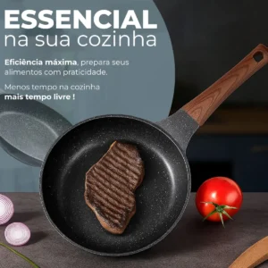 Frigideira Cerâmica De Indução E Gás Compacta Profissional 28 Cm Linha Premium - Imagem 2