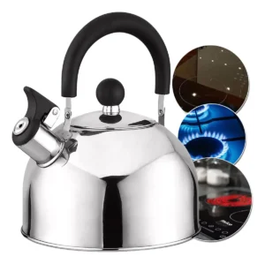 Chaleira Inox 2L com Apito Inox - Imagem 3