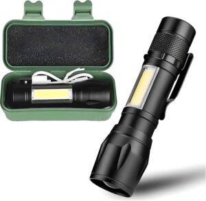 Lanterna Mini com Estojo B-max 8400 3 Modos de Luz
