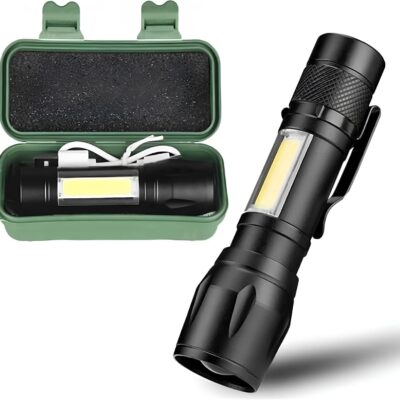 Lanterna Mini com Estojo B-max 8400 3 Modos de Luz