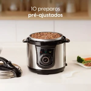 Panela De Pressão Elétrica Elgin 4 Litros Segura 840w Preto - Imagem 3